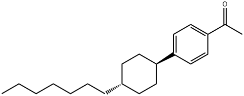 4-(trans-4-Heptylcyclohexyl)acetophenon Structure