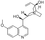 (8S,9R)-6'-メトキシシンコナン-3,9-ジオール 化学構造式