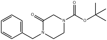 4-苄基-3-氧代哌嗪-1-羧酸叔丁酯,78551-60-7,结构式