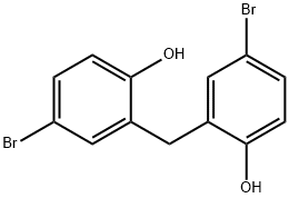 2,2′-メチリデンビス(4-ブロモフェノール) 化学構造式