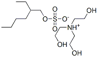 硫酸水素(2-エチルヘキシル)・2,2′,2′′-ニトリロトリス(エタノール) 化学構造式