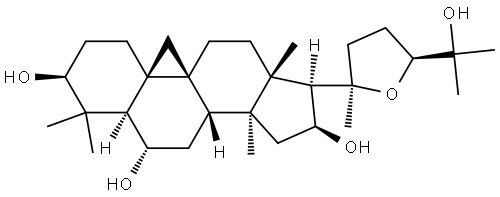 环黄芪醇 结构式