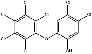 PHENOL, 4,5-DICHLORO-2-(PENTACHLOROPHENOXY)- Structure