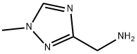(1-甲基-1H-1,2,4-三唑-3-基)甲胺 结构式