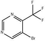 5-ブロモ-4-(トリフルオロメチル)ピリミジン 化学構造式