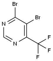 4,5-二溴-6-三氟甲基嘧啶, 785777-94-8, 结构式