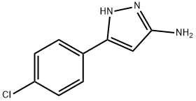 3-(4-氯苯基)-1H-吡唑-5-胺, 78583-81-0, 结构式