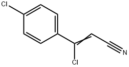 3-氯-3-(4-氯苯基)丙烯腈 结构式