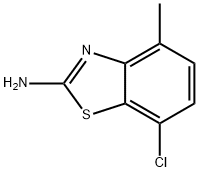 2-Benzothiazolamine,7-chloro-4-methyl-(9CI) Structure