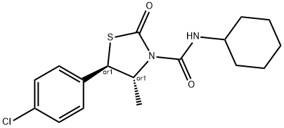 rel-2-オキソ-5α*-(4-クロロフェニル)-4β*-メチル-N-シクロヘキシルチアゾリジン-3-カルボアミド