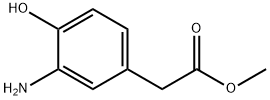 methyl 2-(3-amino-4-hydroxyphenyl)acetate Struktur