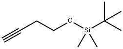 4-(tert-ブチルジメチルシリルオキシ)-1-ブチン 化学構造式