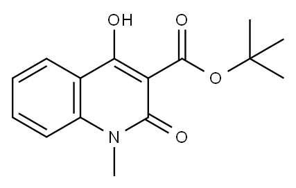 3-Quinolinecarboxylic acid, 1,2-dihydro-4-hydroxy-1-Methyl-2-oxo-, 1,1-diMethylethyl ester Structure