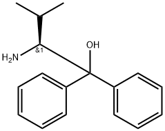 (S)-(-)-2-AMINO-3-METHYL-1,1-DIPHENYL-1-BUTANOL Struktur