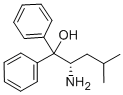 (S)-(-)-2-アミノ-4-メチル-1,1-ジフェニル-1-ペンタノール 化学構造式