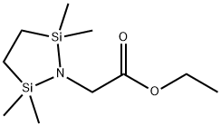 (1-ETHOXYCARBONYLMETHYL)-2,2,5,5-TETRAMETHYL-1-AZA-2,5-DISILACYCLOPENTANE Structure