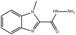 1H-BENZIMIDAZOLE-2-CARBOXYLICACID,1-METHYL-,HYDRAZIDE(9CI),78620-29-8,结构式