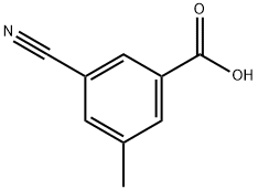 3-氰基-5-甲基苯甲酸,78621-81-5,结构式