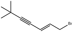 (E)-1-Bromo-6,6-dimethyl-2-hepten-4-yne 化学構造式