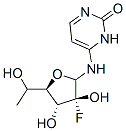 2'-fluoro-5-methylarabino-furanosylcytosine 化学構造式