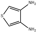 チオフェン-3,4-ジアミン 化学構造式