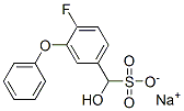 sodium 4-fluoro-alpha-hydroxy-3-phenoxytoluene-alpha-sulphonate 结构式