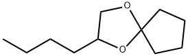 2-butyl-1,4-dioxaspiro[4.4]nonane Structure