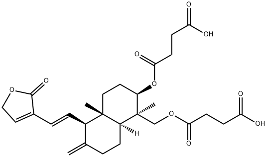 脱水穿心莲内酯琥珀酸半酯, 786593-06-4, 结构式