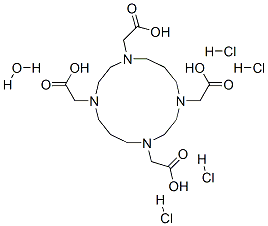1,4,8,11-四氮杂环十四烷-1,4,8,11-四乙酸四盐酸盐四水合物 结构式