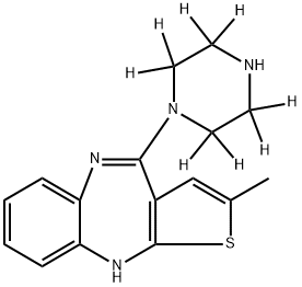 N-DEMETHYLOLANZAPINE-D8 Structure