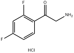 2-氨基-1-(2,4-二氟苯基)乙酮盐酸盐, 786719-60-6, 结构式