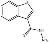 1-ベンゾチオフェン-3-カルボヒドラジド 化学構造式