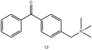 (4-ベンゾイルベンジル)トリメチルアミニウム·クロリド 化学構造式