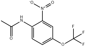 2-ニトロ-4-(トリフルオロメトキシ)アセトアニリド 化学構造式