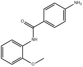 4-アミノ-N-(2-メトキシフェニル)ベンズアミド 化学構造式