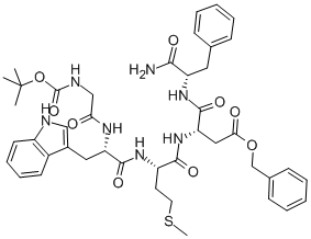 BOC-(ASP(OBZL)16)-人胃泌素 I (13-17), 78700-57-9, 结构式
