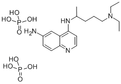 6-Amino-4-((4-(diethylamino)-1-methylbutyl)amino)quinoline diphosphate Structure