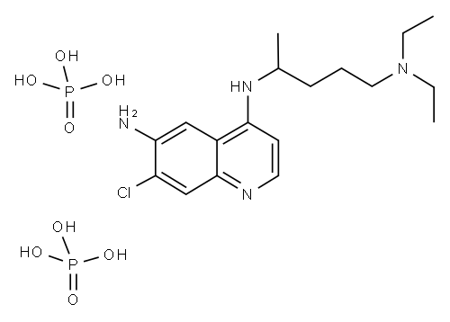 6-Amino-7-chloro-4-((4-(diethylamino)-1-methylbutyl)amino)quinoline di phosphate Structure