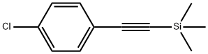 (4-クロロフェンイルエチニル)トリメチルシラン 化学構造式