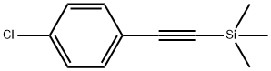 (4-CHLOROPHENYLETHYNYL)TRIMETHYLSILANE Structure