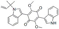 2-(1H-Indol-3-yl)-5-[1-(1,1-dimethyl-2-propenyl)-1H-indol-3-yl]-3,6-dimethoxy-2,5-cyclohexadiene-1,4-dione Structure