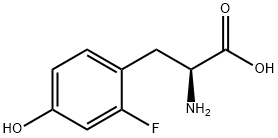 2-フルオロ-L-チロシン 化学構造式