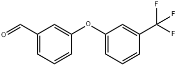 3-[3-(トリフルオロメチル)フェノキシ]ベンズアルデヒド 化学構造式