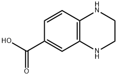 1,2,3,4-四氢喹噁啉-6-羧酸 结构式