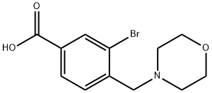 3-溴-4-吗啉甲基苯甲酸, 787529-83-3, 结构式