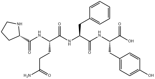 H-PRO-GLN-PHE-TYR-OH HCL Struktur