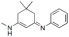 Benzenamine, N-[5,5-dimethyl-3-(methylamino)-2-cyclohexen-1-ylidene]- (9CI) Struktur