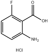 2-氨基-6-氟苯甲酸盐酸盐, 78755-93-8, 结构式