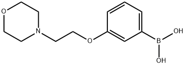 3-(2-モルホリノエトキシ)フェニルボロン酸 化学構造式