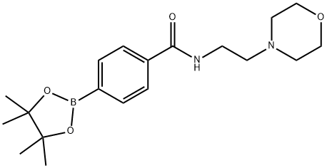 4-(2-[4-(4,4,5,5-TETRAMETHYL-[1,3,2]DIOXABOROLAN-2-YL)-PHENOXY]-ETHYL)-MORPHOLINE Structure